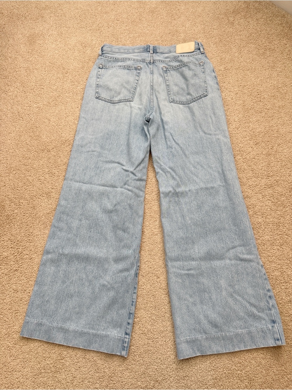 Everlane The Summer High Rise Wide Leg Relaxed Lightweight Denim Jeans Size 28 - Picture 4 of 10